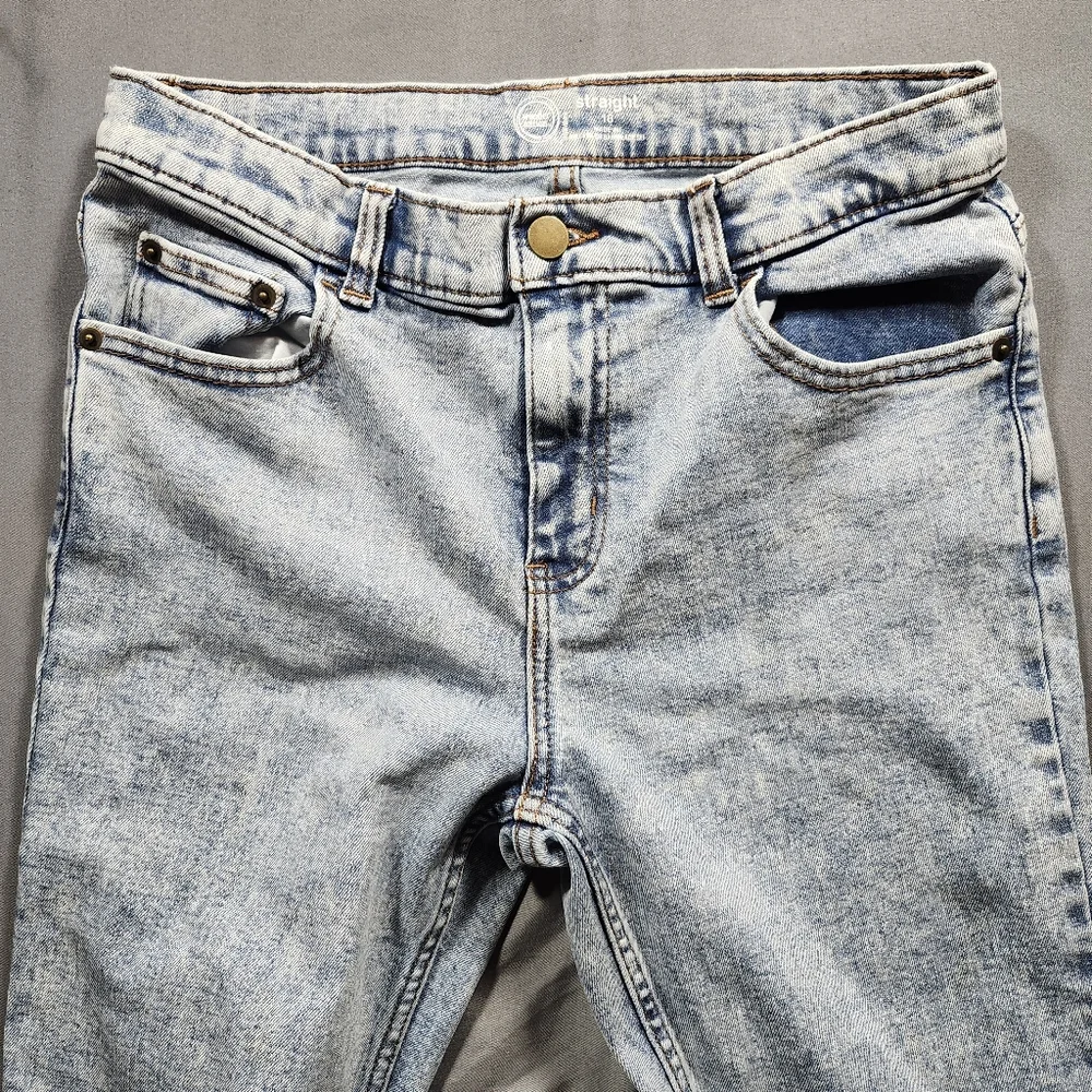 WONDER NATION Stonewash Denim Jeans Y2K Stretchy Women's Sz. 16 (29X29) EUC - Picture 3 of 12
